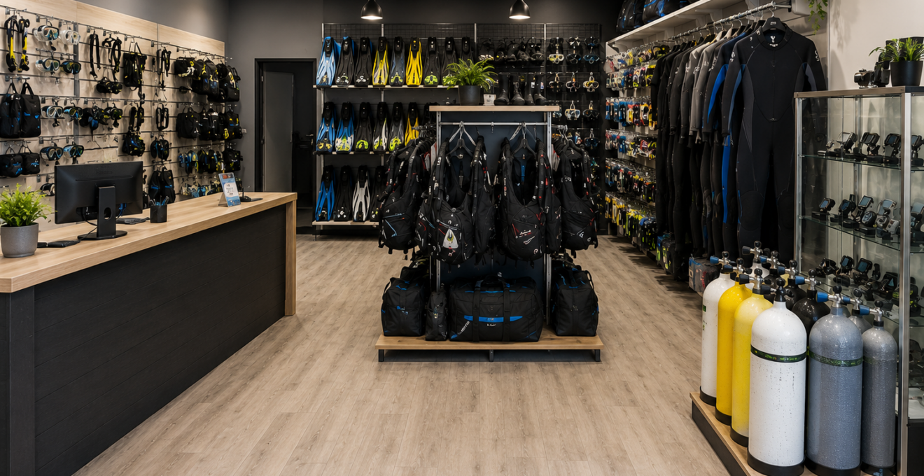 magasin de plongée